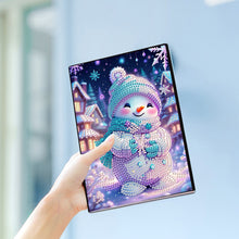 Load image into Gallery viewer, 50 Pages A5 Special Shaped Cartoon Snowman 5D Diamond Drawing Book Art for Teens
