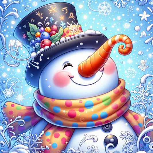 Diamond Painting - Full Square - Christmas snowman (30*30CM)