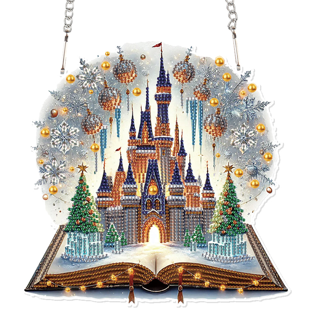 Acrylic Special Shaped Christmas Diamond Painting Hanging Decorations Home Decor