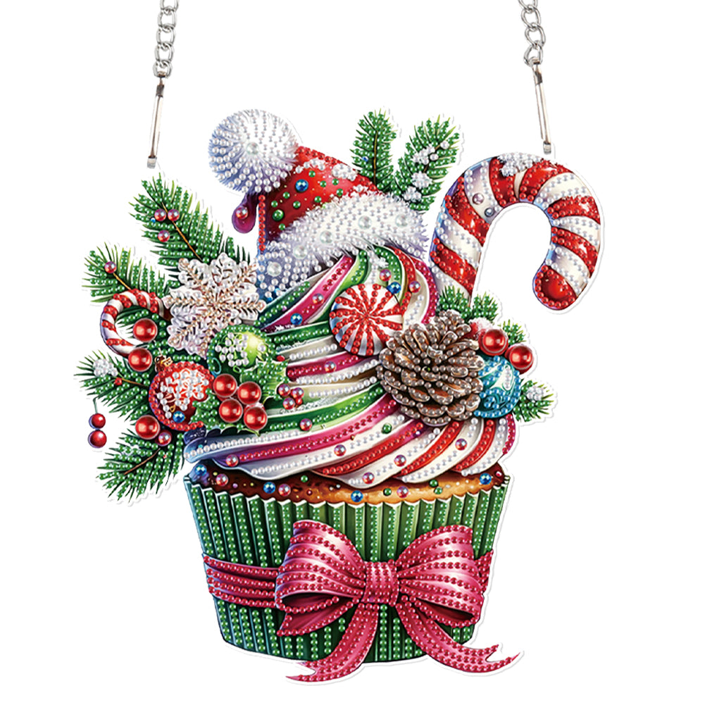 Acrylic Special Shaped Christmas Diamond Painting Hanging Decorations Home Decor