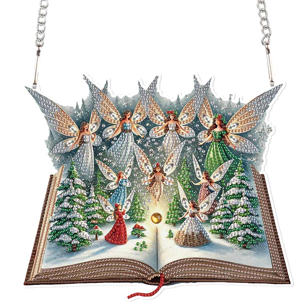 Acrylic Special Shaped Christmas Diamond Painting Hanging Decorations Home Decor