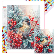 Load image into Gallery viewer, Diamond Painting - Full Square - Winter Red Fruit Bird (40*40CM)
