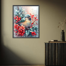 Load image into Gallery viewer, Diamond Painting - Full Square - Winter Red Fruit Bird (40*40CM)
