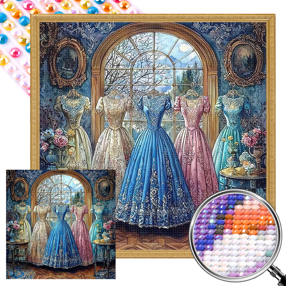 AB Diamond Painting - Full Round - Dress (40*40CM)