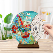 Load image into Gallery viewer, Wooden Special Shaped DIY Diamond Painting Moon Perpetual Calendar for Beginners
