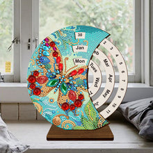 Load image into Gallery viewer, Wooden Special Shaped DIY Diamond Painting Moon Perpetual Calendar for Beginners
