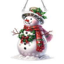 Load image into Gallery viewer, Acrylic Special Shaped Christmas Snowman 5D DIY Diamond Art Hanging Decorations
