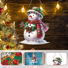 Load image into Gallery viewer, Acrylic Special Shaped Christmas Snowman 5D DIY Diamond Art Hanging Decorations
