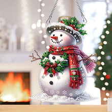 Load image into Gallery viewer, Acrylic Special Shaped Christmas Snowman 5D DIY Diamond Art Hanging Decorations
