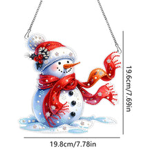 Load image into Gallery viewer, Acrylic Special Shaped Christmas Snowman 5D DIY Diamond Art Hanging Decorations
