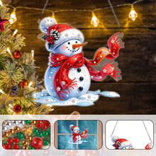Load image into Gallery viewer, Acrylic Special Shaped Christmas Snowman 5D DIY Diamond Art Hanging Decorations
