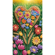 Load image into Gallery viewer, Diamond Painting - Partial Special Shaped - Love flowers (40*70CM)
