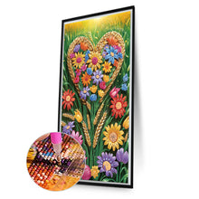 Load image into Gallery viewer, Diamond Painting - Partial Special Shaped - Love flowers (40*70CM)
