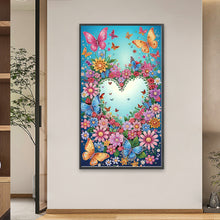 Load image into Gallery viewer, Diamond Painting - Partial Special Shaped - Love flowers (40*70CM)
