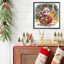 Load image into Gallery viewer, Diamond Painting - Partial Special Shaped - Christmas deer (30*30CM)
