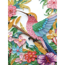 Load image into Gallery viewer, Diamond Painting - Partial Special Shaped - Flower hummingbird (30*40CM)
