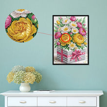 Load image into Gallery viewer, Diamond Painting - Partial Special Shaped - Flower gift box (30*40CM)
