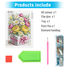 Load image into Gallery viewer, Diamond Painting - Partial Special Shaped - Flower gift box (30*40CM)
