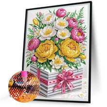 Load image into Gallery viewer, Diamond Painting - Partial Special Shaped - Flower gift box (30*40CM)
