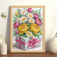 Load image into Gallery viewer, Diamond Painting - Partial Special Shaped - Flower gift box (30*40CM)

