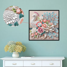 Load image into Gallery viewer, Diamond Painting - Partial Special Shaped - Peacock (30*30CM)
