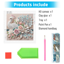 Load image into Gallery viewer, Diamond Painting - Partial Special Shaped - Peacock (30*30CM)
