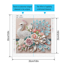 Load image into Gallery viewer, Diamond Painting - Partial Special Shaped - Peacock (30*30CM)
