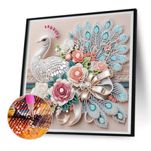 Load image into Gallery viewer, Diamond Painting - Partial Special Shaped - Peacock (30*30CM)
