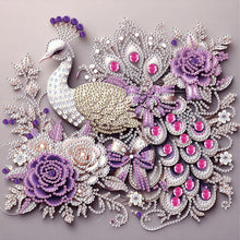Load image into Gallery viewer, Diamond Painting - Partial Special Shaped - Peacock (30*30CM)
