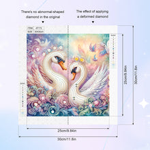 Load image into Gallery viewer, Diamond Painting - Partial Special Shaped - Swan (30*30CM)
