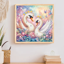 Load image into Gallery viewer, Diamond Painting - Partial Special Shaped - Swan (30*30CM)
