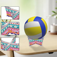 Load image into Gallery viewer, Acrylic Mandala Diamond Fruit Plate Rack Kit for Basketball Football Volleyball
