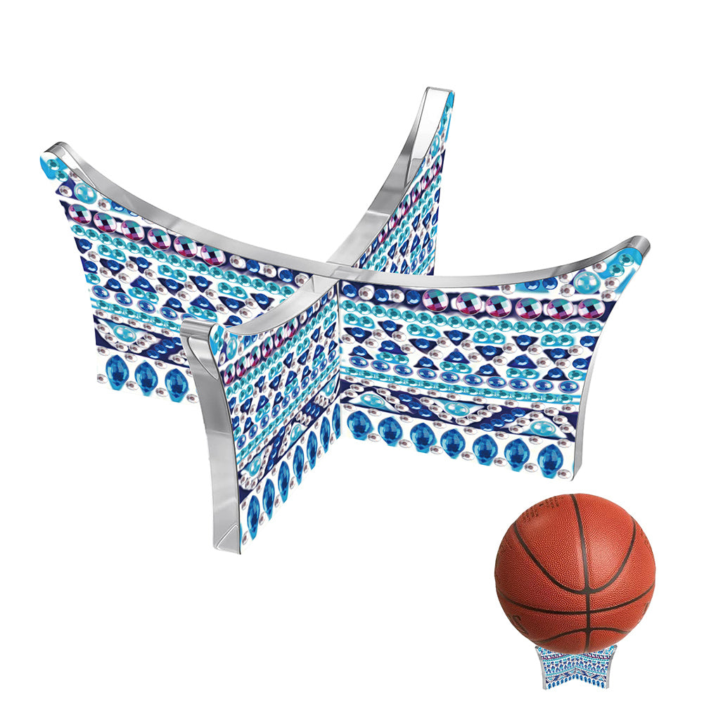 Acrylic Mandala Diamond Fruit Plate Rack Kit for Basketball Football Volleyball