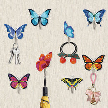 Load image into Gallery viewer, 8Pcs Diamond Painting Hooks Butterfly Diamond Art Craft Wall Hooks Home Decor
