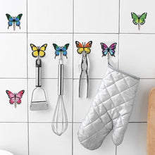 Load image into Gallery viewer, 8Pcs Diamond Painting Hooks Butterfly Diamond Art Craft Wall Hooks Home Decor
