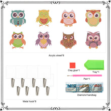 Load image into Gallery viewer, 8Pcs Diamond Painting Hooks Butterfly Diamond Art Craft Wall Hooks Home Decor
