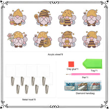 Load image into Gallery viewer, 8Pcs Diamond Painting Hooks Butterfly Diamond Art Craft Wall Hooks Home Decor
