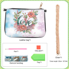 Load image into Gallery viewer, Colorful Pattern Diamond Painting Coin Chain Purse 5D Diamond Handmade Chain Bag
