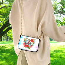Load image into Gallery viewer, Colorful Pattern Diamond Painting Coin Chain Purse 5D Diamond Handmade Chain Bag
