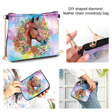 Load image into Gallery viewer, Colorful Pattern Diamond Painting Coin Chain Purse 5D Diamond Handmade Chain Bag
