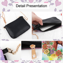 Load image into Gallery viewer, Colorful Pattern Diamond Painting Coin Chain Purse 5D Diamond Handmade Chain Bag
