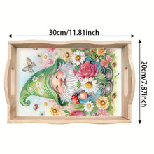 Load image into Gallery viewer, Wooden Cute Cartoon Diamond Painting Tray Art Craft with Handle for Home Decor

