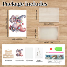 Load image into Gallery viewer, Wooden Cute Cartoon Diamond Painting Tray Art Craft with Handle for Home Decor
