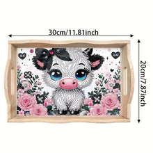 Load image into Gallery viewer, Wooden Cute Cartoon Diamond Painting Tray Art Craft with Handle for Home Decor
