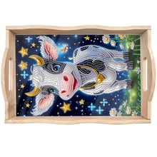 Load image into Gallery viewer, Wooden Cute Cartoon Diamond Painting Tray Art Craft with Handle for Home Decor
