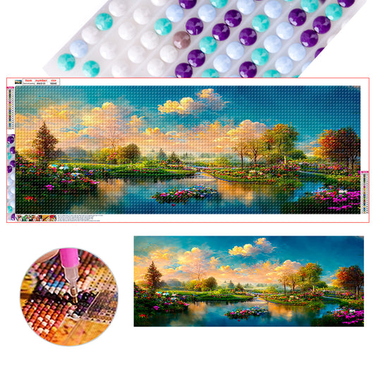 Diamond Painting - Full Round - Beautiful scenery (100*40CM)