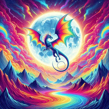 Load image into Gallery viewer, AB Diamond Painting - Full Round - Flying colorful dragon (40*40CM)
