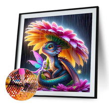 Load image into Gallery viewer, AB Diamond Painting - Full Round - Dragon and elf under flower umbrella (40*40CM)
