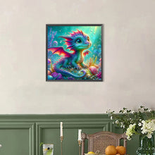 Load image into Gallery viewer, AB Diamond Painting - Full Round - Colorful dragon underwater (40*40CM)
