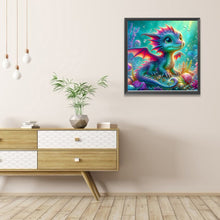 Load image into Gallery viewer, AB Diamond Painting - Full Round - Colorful dragon underwater (40*40CM)
